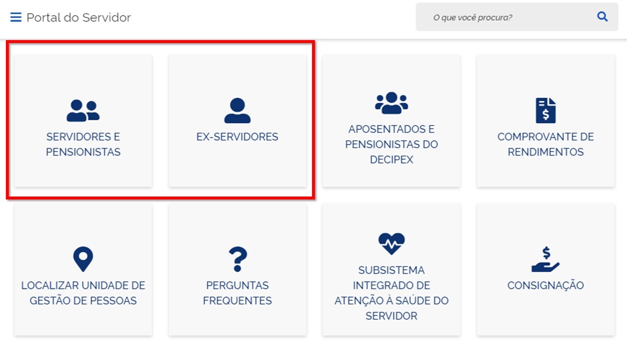 Imagem ilustrativa do Portal do Servidor SIGEPE